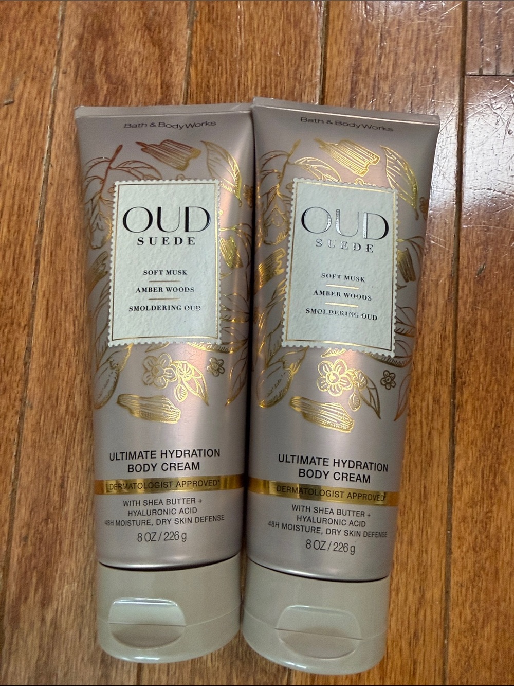 BBW 2pc OUD Suede body cream